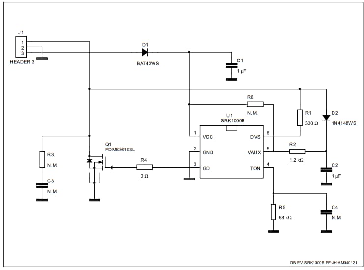Schematic - STMicroelectronics EVLSRK1000B-PF Demonstration Board